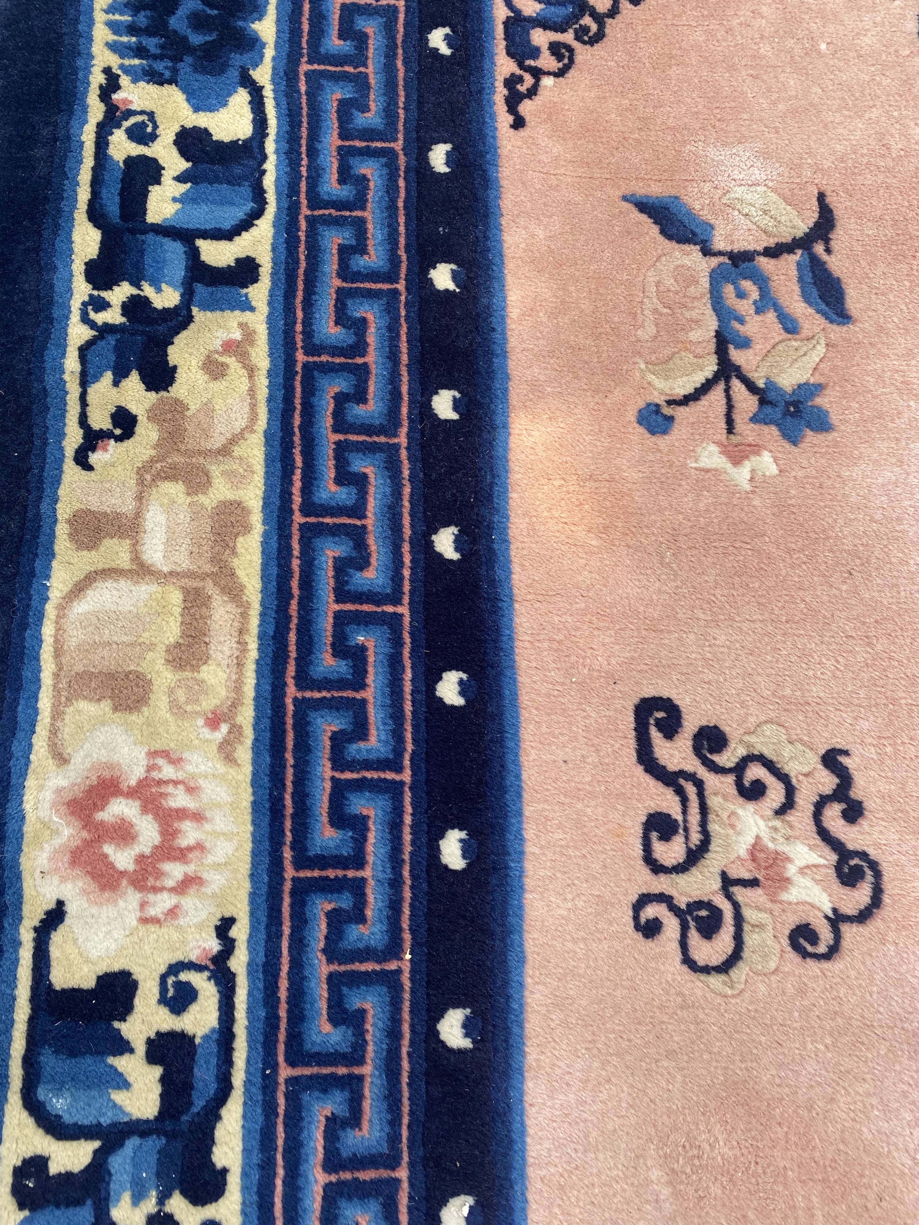 Handmade chinese vintage carpet 123x186 cm