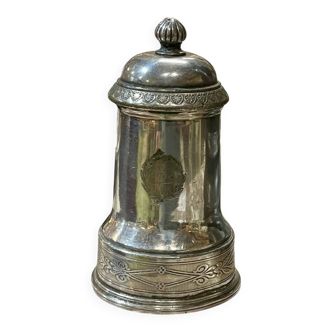 Silver-plated metal pepper mill by Christofle - early 20th century