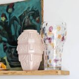 Muller Brothers pale pink art deco vase