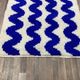 Gorgeous beniourain carpet, moroccan handmade rug, blue rug, living room ru