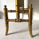Fire screen, 19th century bamboo-style fireplace screen
