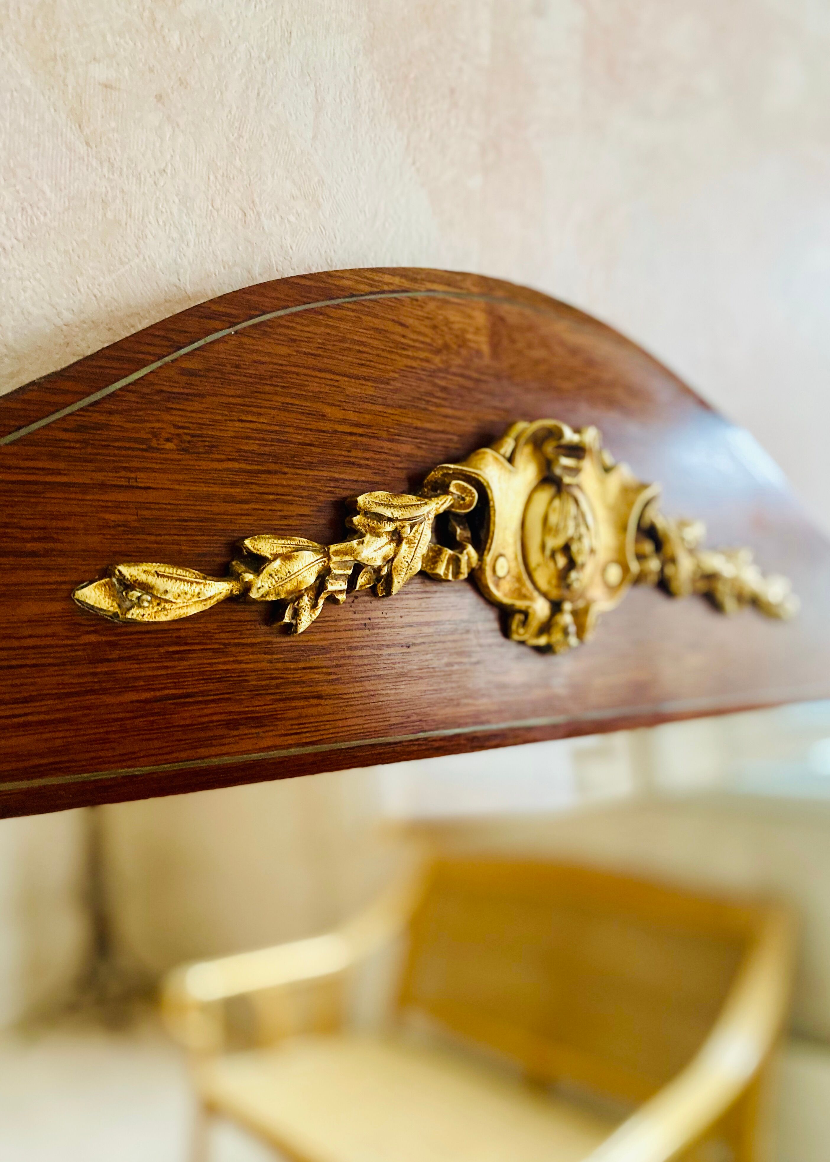 Rectangular mirror beveled ice, wooden frame