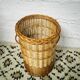 Large round wicker basket
