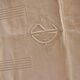 2 Art Nouveau monogrammed pillowcases