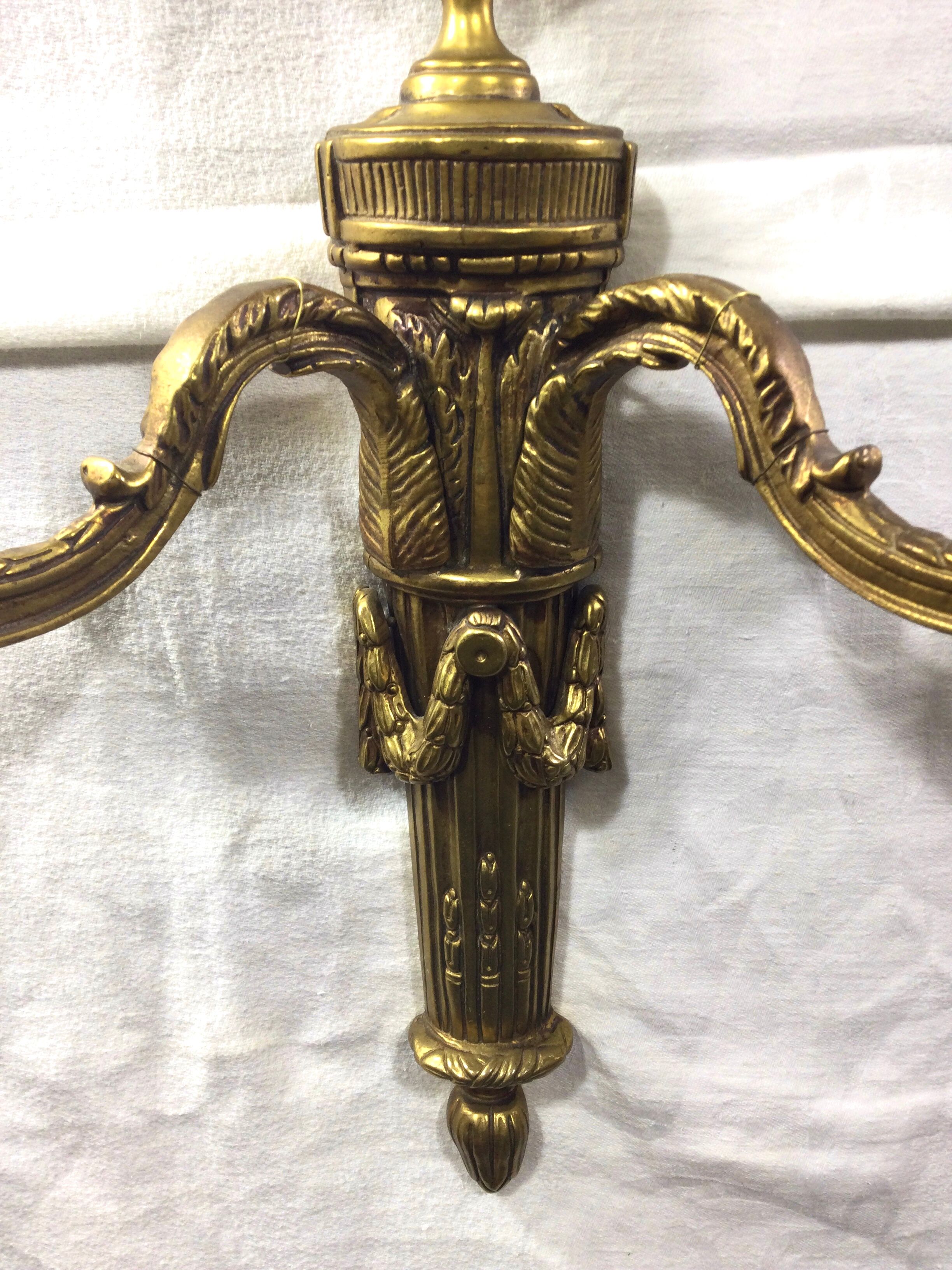 Paire d'applique en bronze st louis XVI