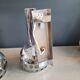 Vintage chrome wall and pendant light set