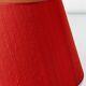 Pair of Royal Delft blue and white ceramic table lamps with new vermilion silk shades.