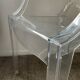 Ensemble Philippe Starck Kartell table à manger Top Top et 2 fauteuils Louis Ghost