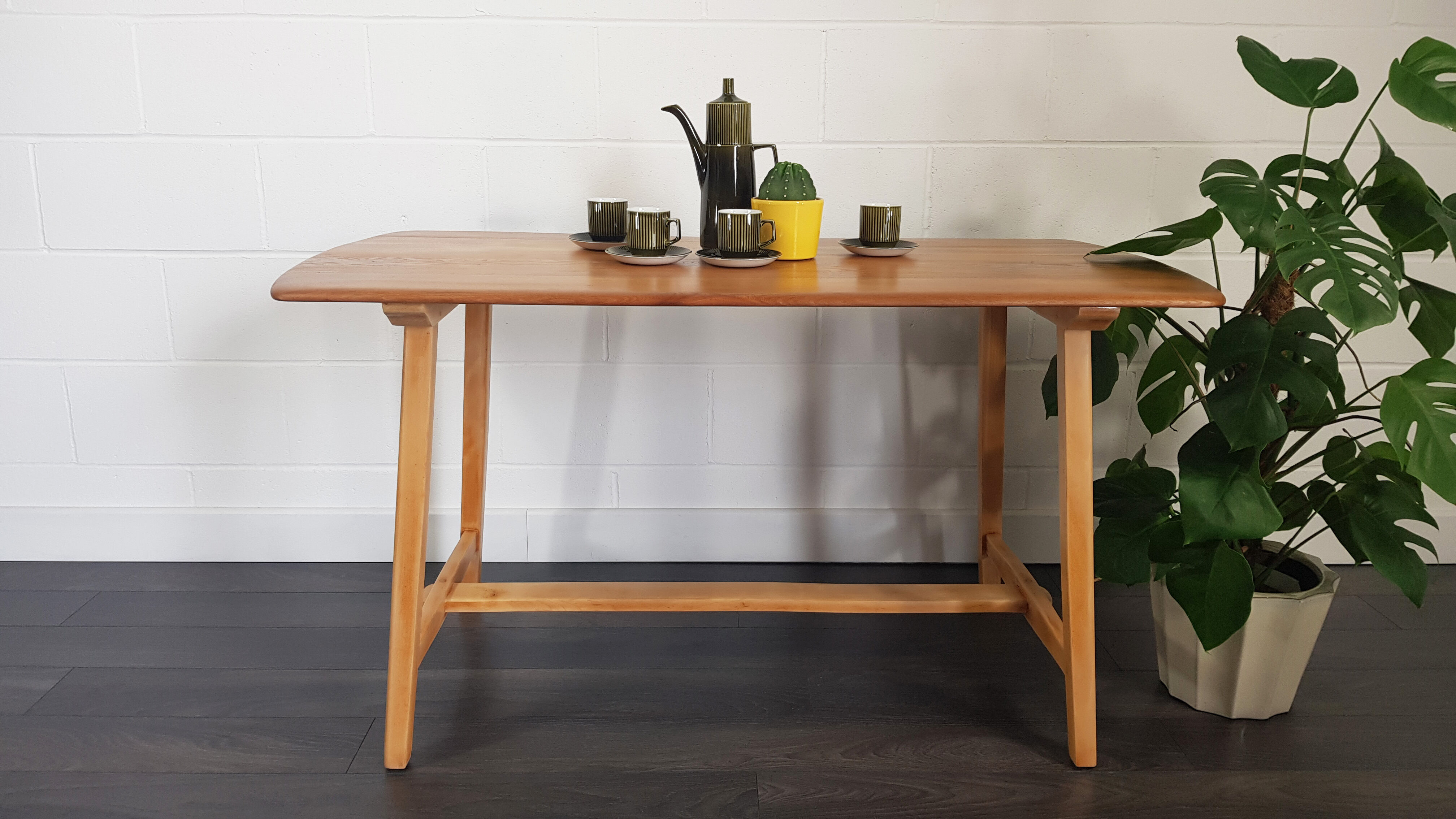 Ercol CC 41 plank dining table, 1950s
