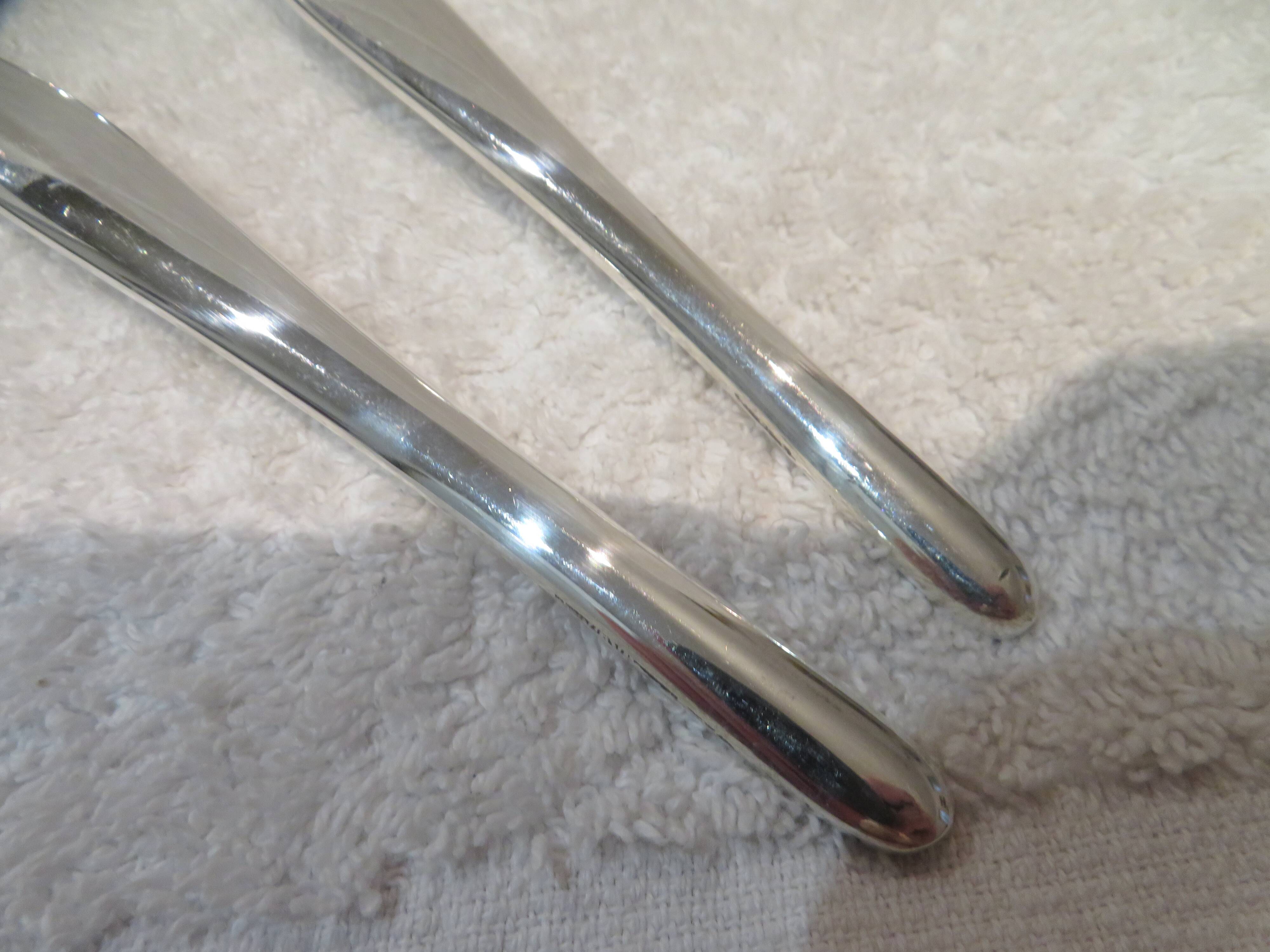 2-piece silver-plated salad serving set by Christofle Goldsmith Duo 24.6cm