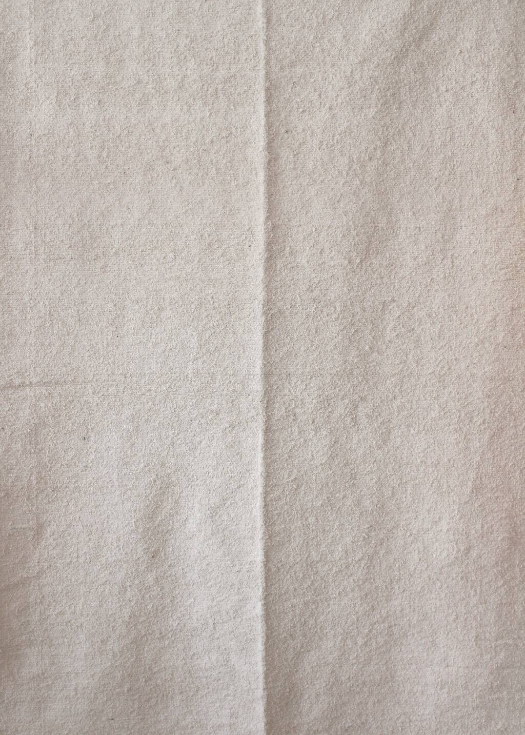 White recycled cotton rug - hand-woven - 170 x 240 cm