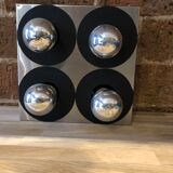 Wall lamp 4 metal bulbs from the 70s