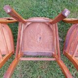 6 sanded bistro chairs
