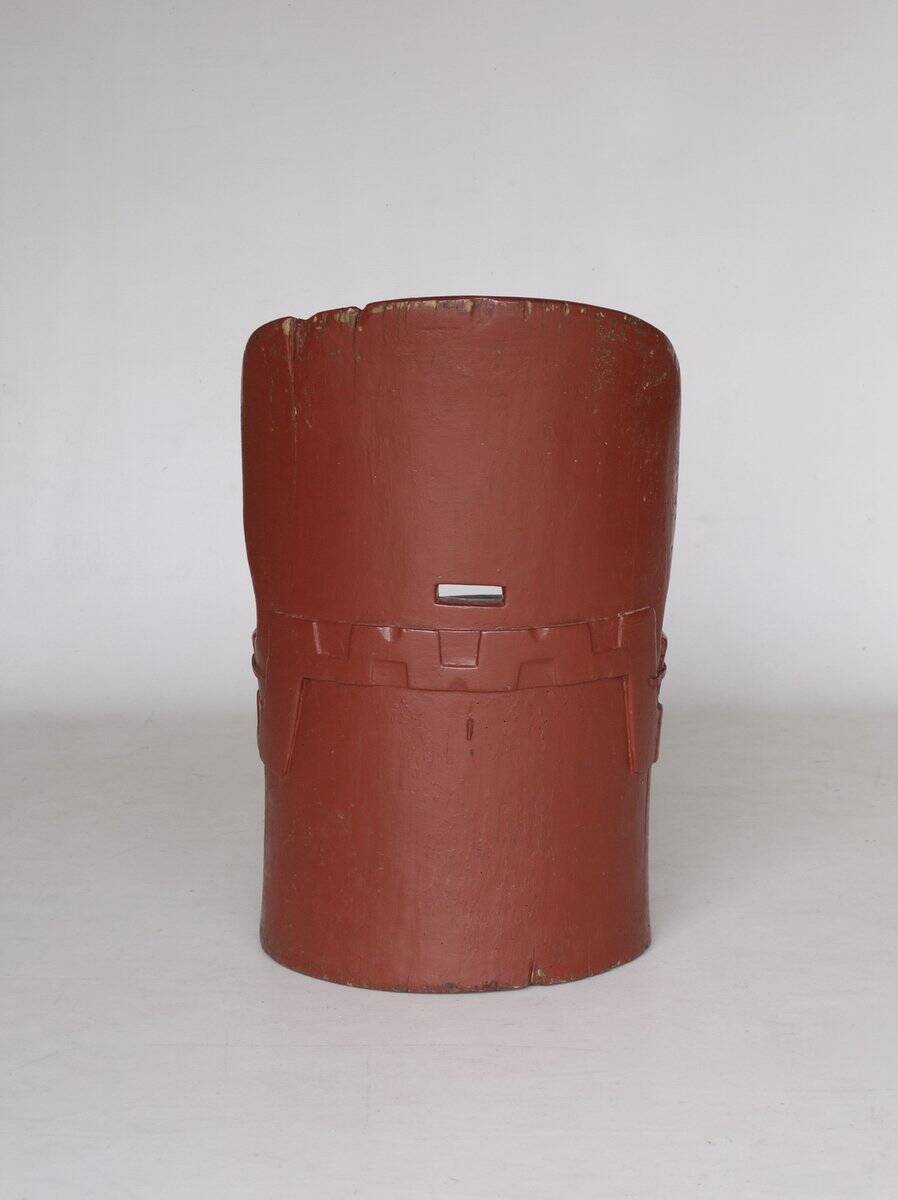 Antique Scandinavian Wooden Kubbestol Chair