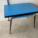 Lafa table in blue Formica
