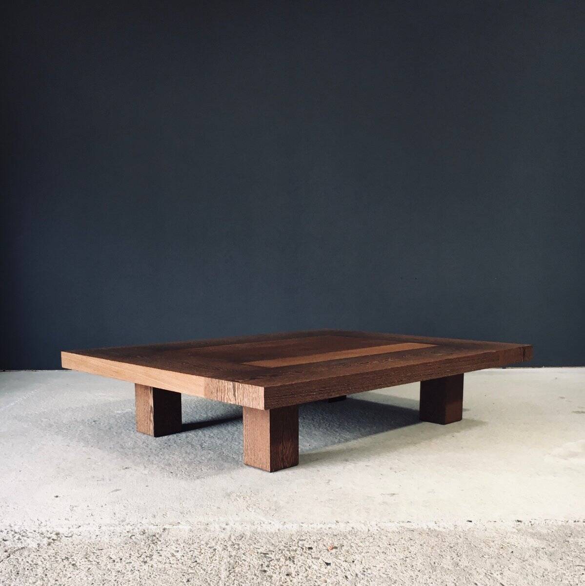 Postmodern Wengé Coffee Table, 1990s