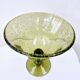 Vintage fruit bowl blown glass biot glassware unique piece