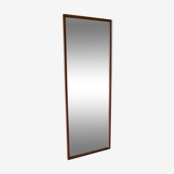 Scandinavian mirror in teak 123cmx44cm