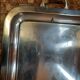 Silver metal tray