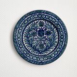 Assiette plate émaillée Fajalauza