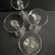 4 verres en cristal taillé