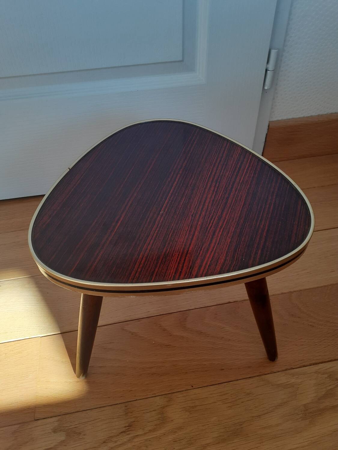 Formica tripod side table