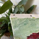 Oil on canvas flowers