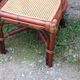 Lot de 2 chaises vintage en rotin avec assise cannage
