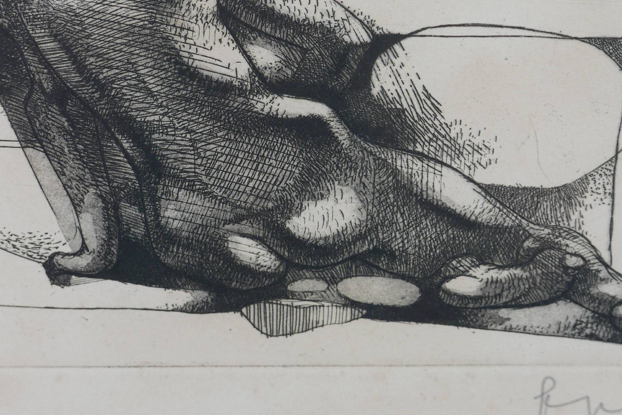 Lithographie de femme George Oudot