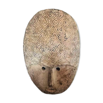 Wooden carved tribal mask - Bandung