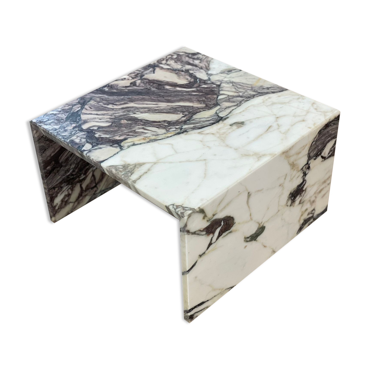 Marble coffee table calacatta viola