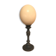 Vintage ostrich egg laying lamp