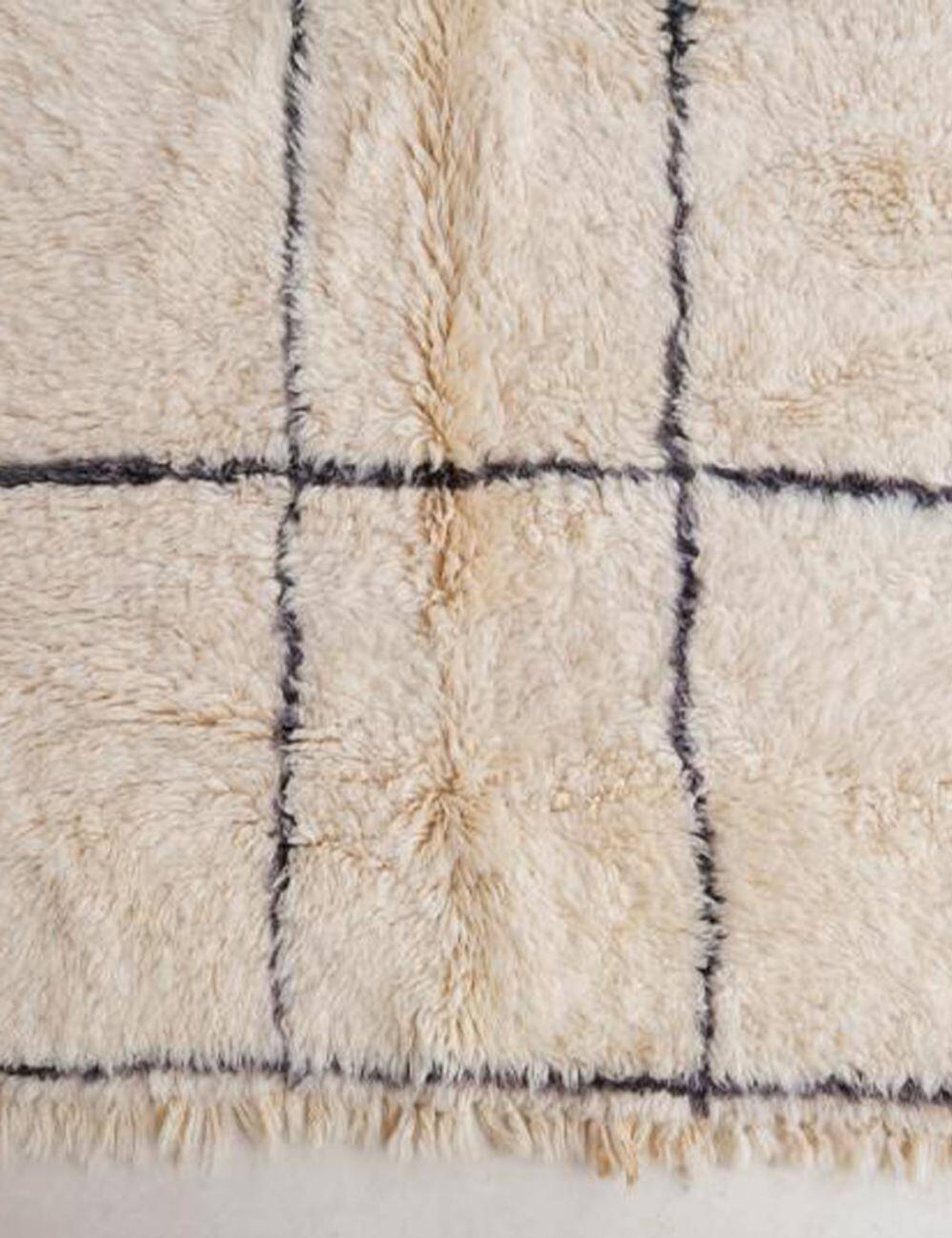 Tapis Marmoucha Blanc Ecru - 254 x 174 cm