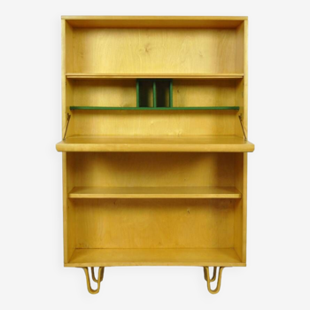 Dutch vintage birch series secretaire BB04 by Cees Braakman for UMS Pastoe, 1950s Netherlands