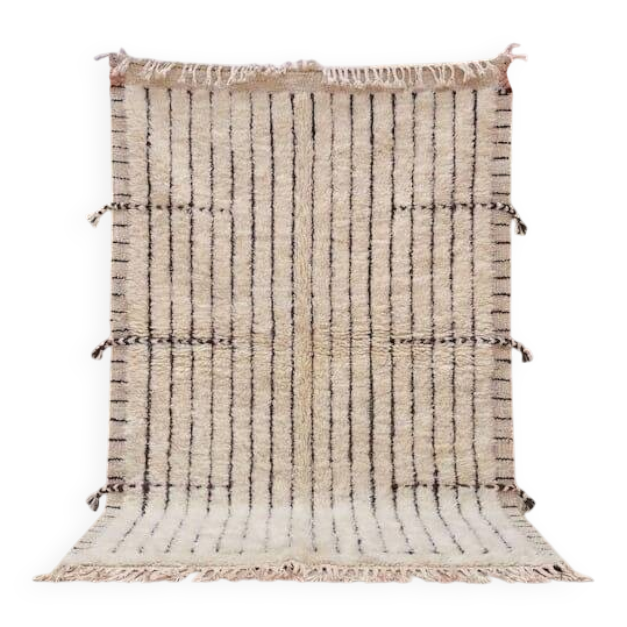 Handmade traditional pure wool carpet, size 100x200 cm.