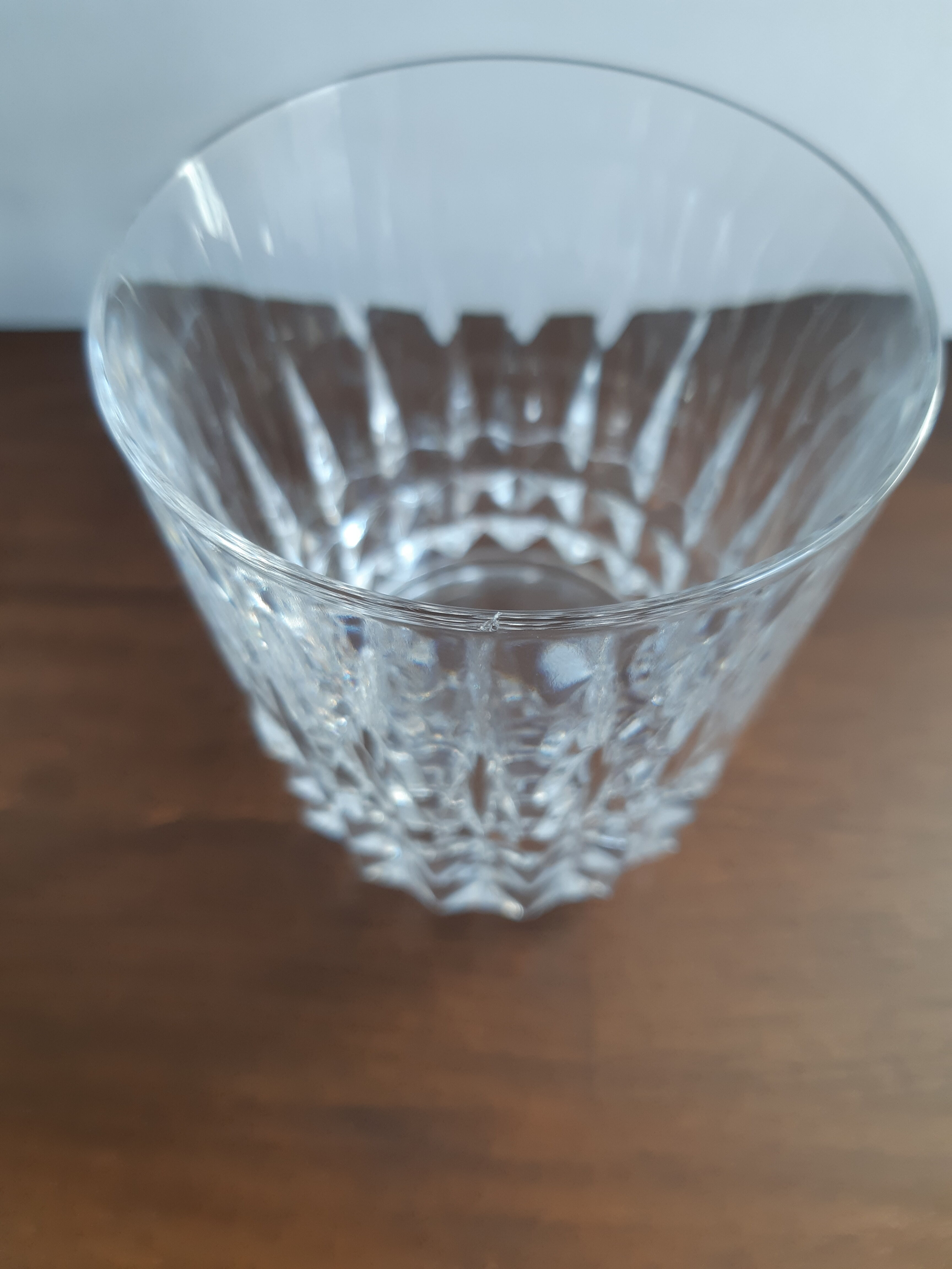 Set of 6 crystal whisky glasses