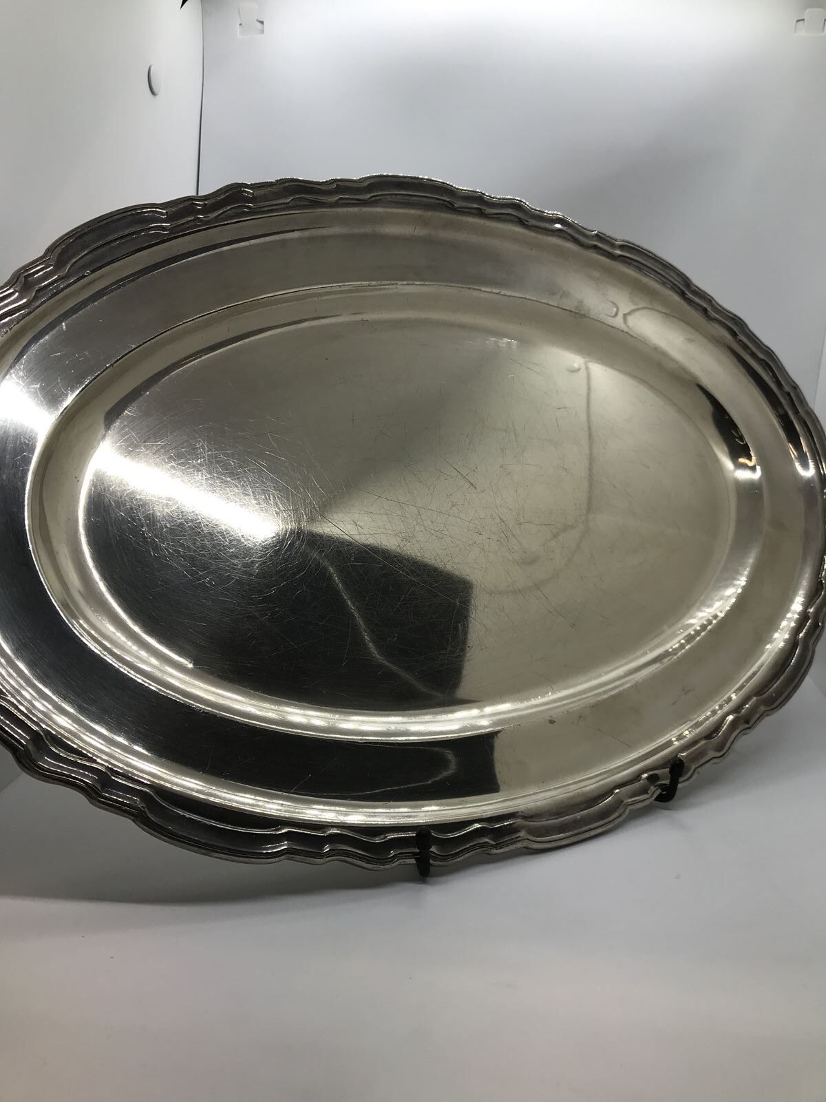 Silver metal dish