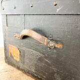 Antique trunk chest by c.e. ruegsegger bern swiss