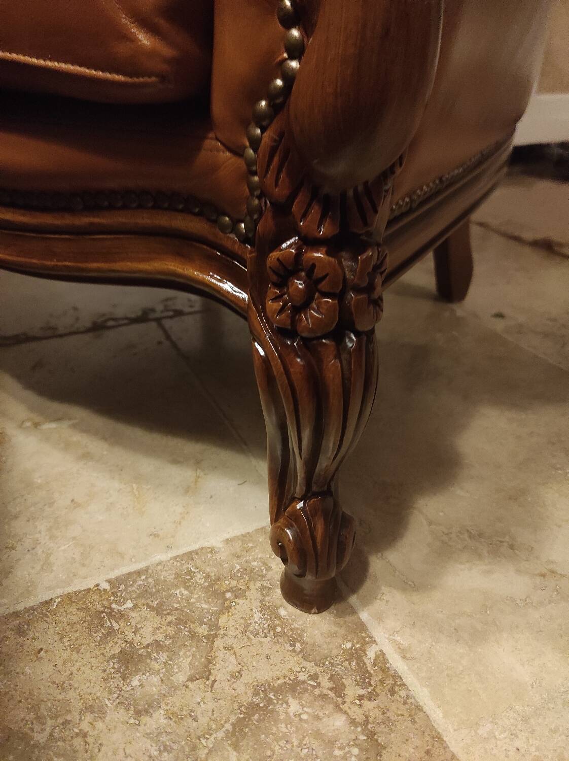 Pair of baroque armchairs