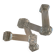 Vintage pressed glass knife rests – set of 4 – art deco style