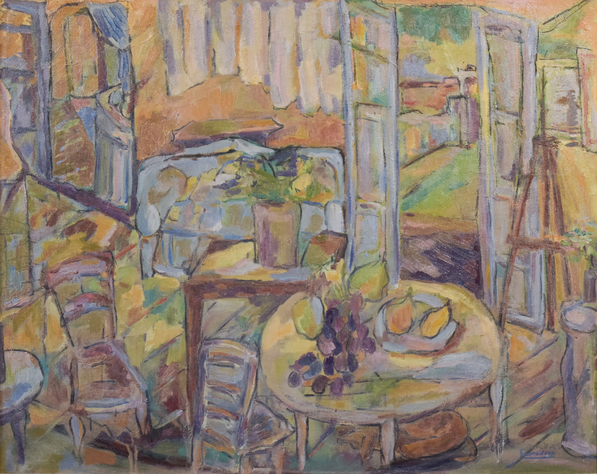 Fauve Interior and Garden Scene