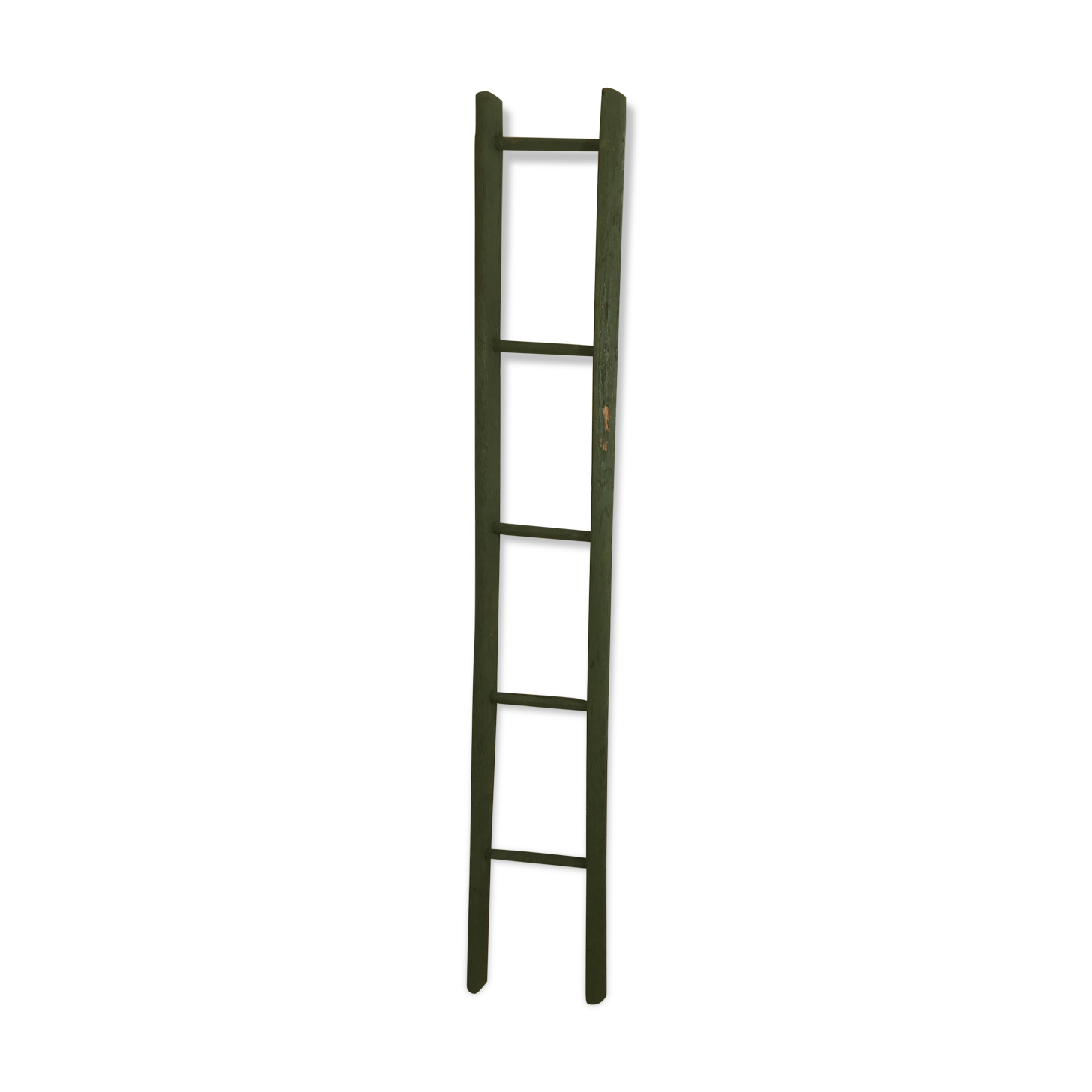 Former small vintage green ladder