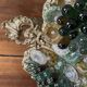 Lustre corbeille grappes de raisin Murano