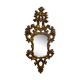 Miroir XIXème en bois sculpté doré 46 x 93 cm