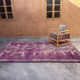 Moroccan carpet boujad purple - 182 x 305 cm