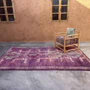 Tapis Marocain boujad violet - 182 x 305 cm