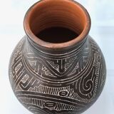 Handmade earthen vase