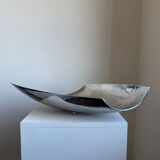 Vintage Modernist Large Aluminium Decoeative Bowl