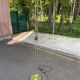 Dunakeszi vintage double floor lamp in chrome steel with reading light