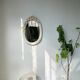 Italian style ceramic flower mirror